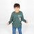 Remera Waiting Mangas Largas con puño- 571 Over size Verde 2024