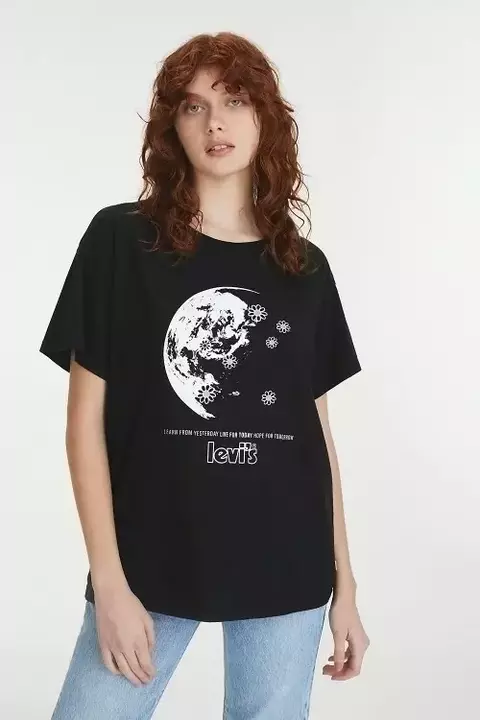 REMERA DAMA LEVI's SS GRAPHIC BF TEE "MOON" (A1209)