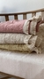 Manta Malva natural con flecos - Soffara deco