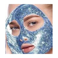 Mascara facial con glitter brillitos