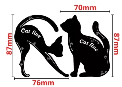 Stencil plantilla delineado perfecto gatito en internet
