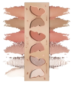 Set 6 sombras + brochas pinceles estuche en internet