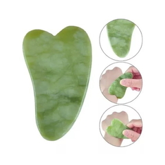 Piedra guasha jade estimulador facial - comprar online