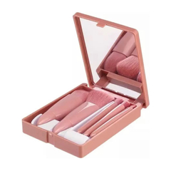 Set 5 brochas estuche y espejo - comprar online