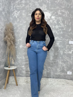 Blusa Tule Preta Maclagen - loja online