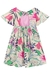 Vestido flora linen look - Brunela Criança