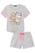 Pijama Feminino Cinza