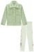 Conjunto de casaco e legging teddy