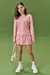 Blusão oversized em molevisco rosa - Brunela Criança