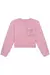 Blusão oversized em molevisco rosa - loja online