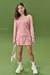 Short saia em molevisco rosa - loja online