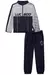 Conjunto de corta vento LB cinza e azul marinho - comprar online