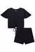 Conjunto cropped e short em molevisco - loja online