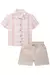 Conjunto xadrez twill bege - comprar online