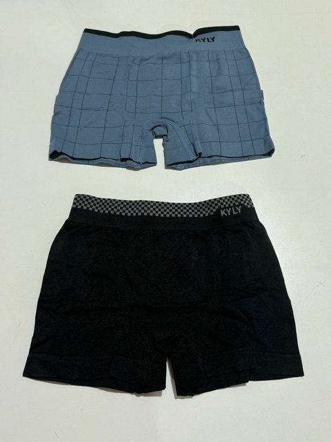 Kit 2 cueca Boxer azul e preta - comprar online