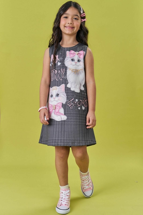 Vestido regata gatinha