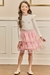 Saia com shorts Bailarina em tule rosa