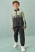 Conjunto de corta vento LB verde e preto - comprar online
