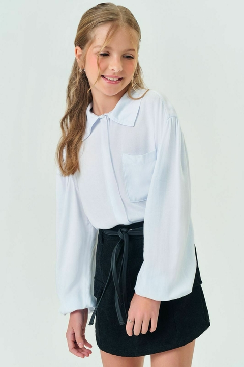 Conjunto de camisa e short saia