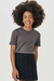 T-shirt self love cinza