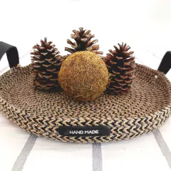 Bandeja NINA 30x4 cm YUTE NEGRO