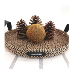 Bandeja NINA 30x4 cm YUTE NEGRO - One in a Million