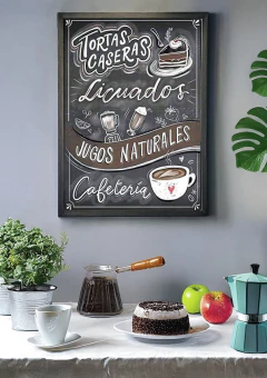 Decoración Estilo Cafetería imprimible Ideal para Cocinas y Negocios