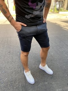 Bermuda de jeans black degrade - comprar online