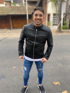 Campera importada Eco cuero YD con cierre