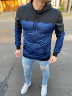 Campera Bicolor blue en internet
