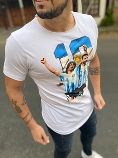 Remera Argentina Messi Maradona en internet