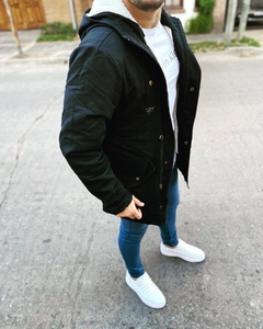 parka de Abrigo Negra