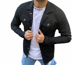 Campera de jeans Tokio Negra - comprar online
