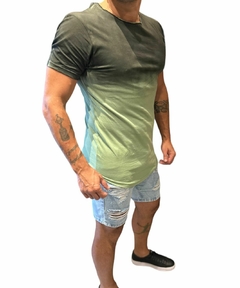 Remera Degrade Verde - comprar online