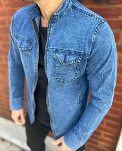 Campera de jeans Tokio Nevada con cierre - tienda online