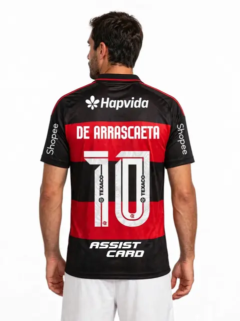 Camisa Flamengo 26/27 - Com Patrocinadores - De Arrascaeta 10 - Promoção