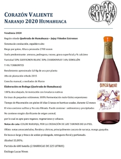 CORAZÓN VALIENTE NARANJO - comprar online
