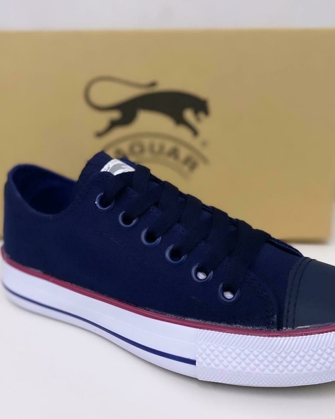 Zapatilla Jaguar Acordonada Tela Con Puntera #7714