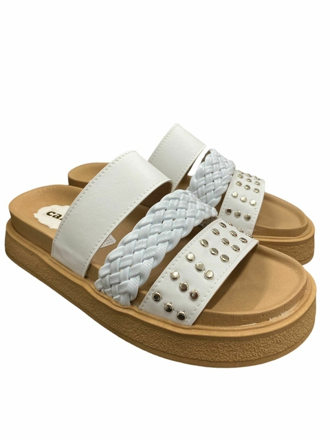 Zueco Trenzado Tachas Calfa #319