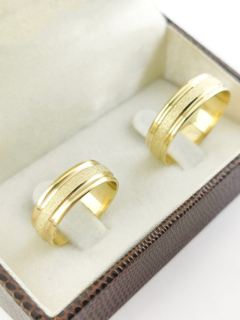 Alianças de casamento - Banhado a Ouro18k - Modelo 03