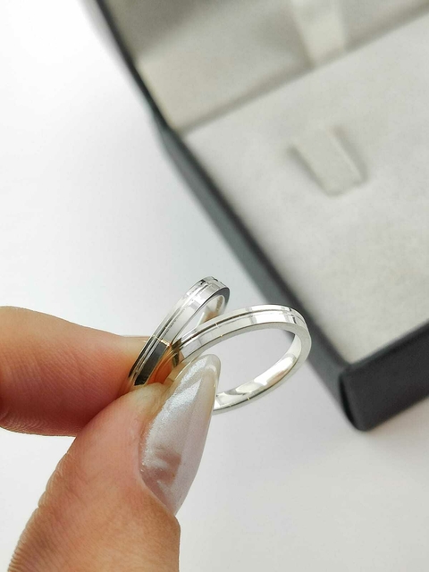 Alianças para namoro e compromisso - Modelo 09 - comprar online