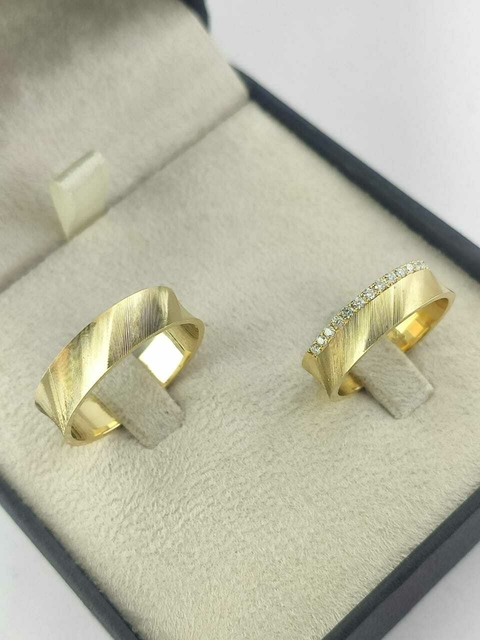 Alianças para noivado e casamento - Modelo 100 - comprar online