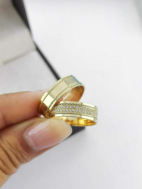 Alianças para noivado e casamento - Modelo 96 - comprar online