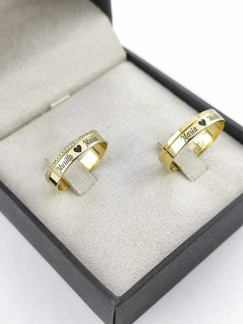 Alianças para noivado e casamento - Modelo 91 - comprar online