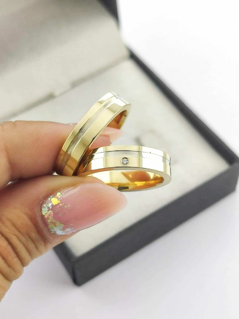 Alianças para noivado e casamento - Modelo 93 - comprar online