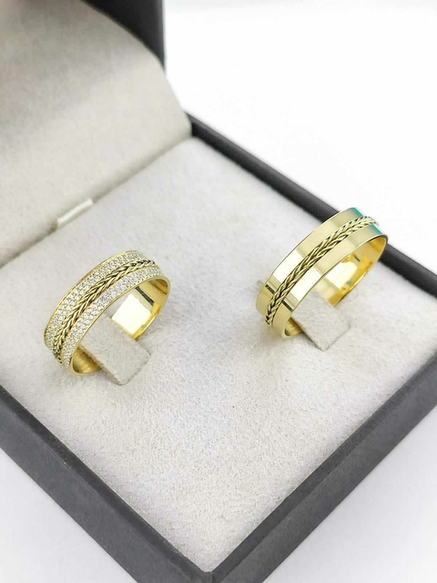 Alianças para noivado e casamento - Modelo 88 - comprar online