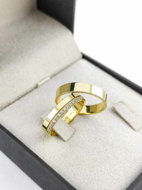 Alianças para noivado e casamento - Modelo 87 - comprar online