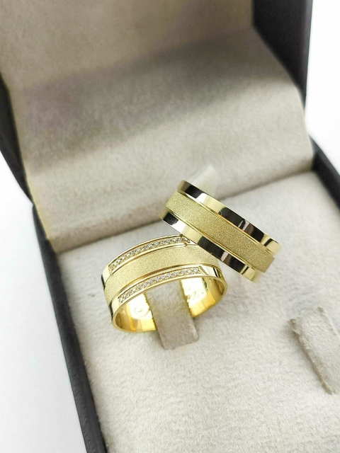 Alianças para noivado e casamento - Modelo 85 - comprar online
