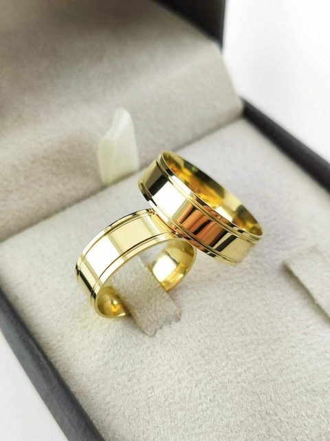 Alianças para noivado e casamento - Modelo 76 - comprar online