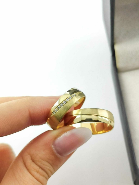 Alianças para noivado e casamento - Modelo 78 - comprar online